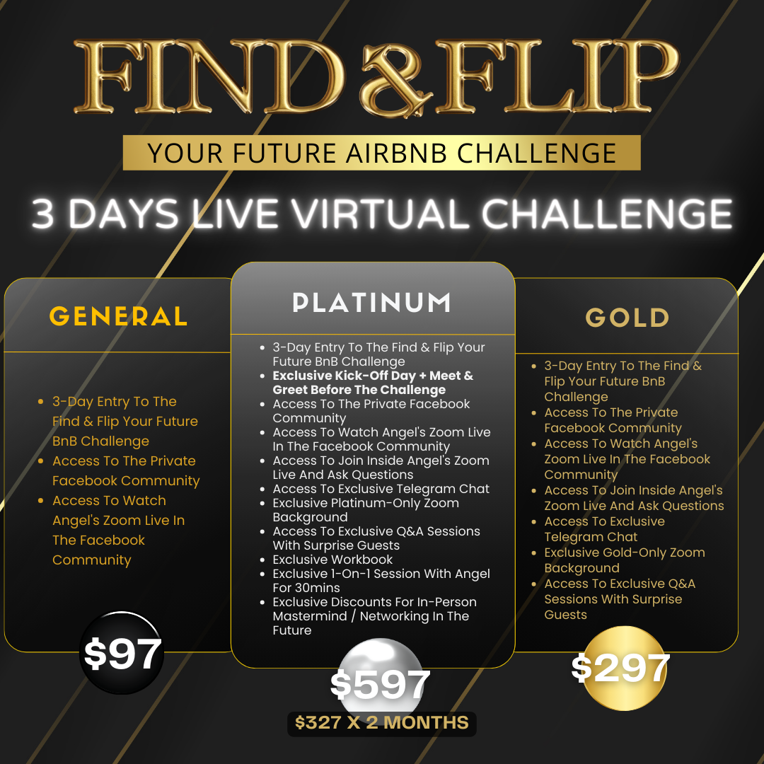 Find and Flip Your Future Bnb (3-Day Challenge)
