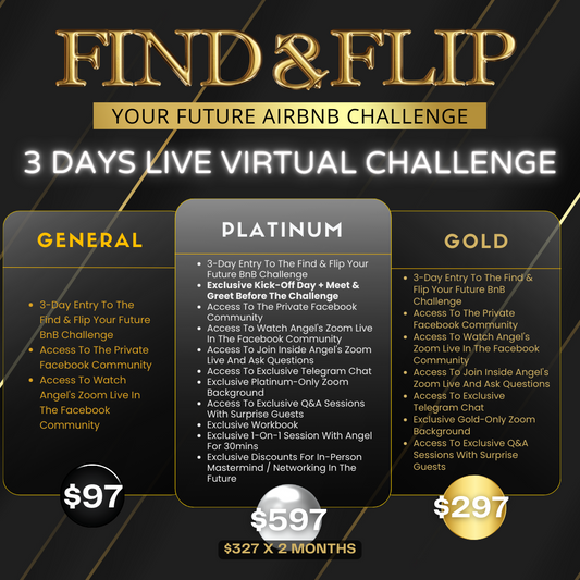 Find and Flip Your Future Bnb (3-Day Challenge)