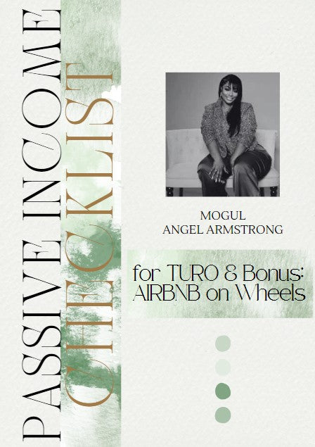 Passive Income Checklist for TURO & Airbnb Ebook