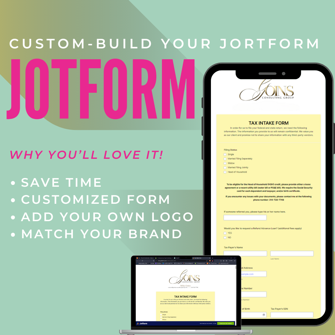 Custom Jotform Builder for Tax Client Intake